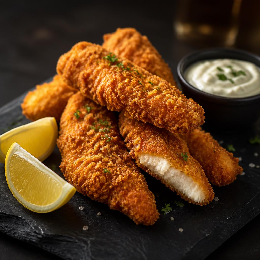 Frango empanado crocante na airfryer